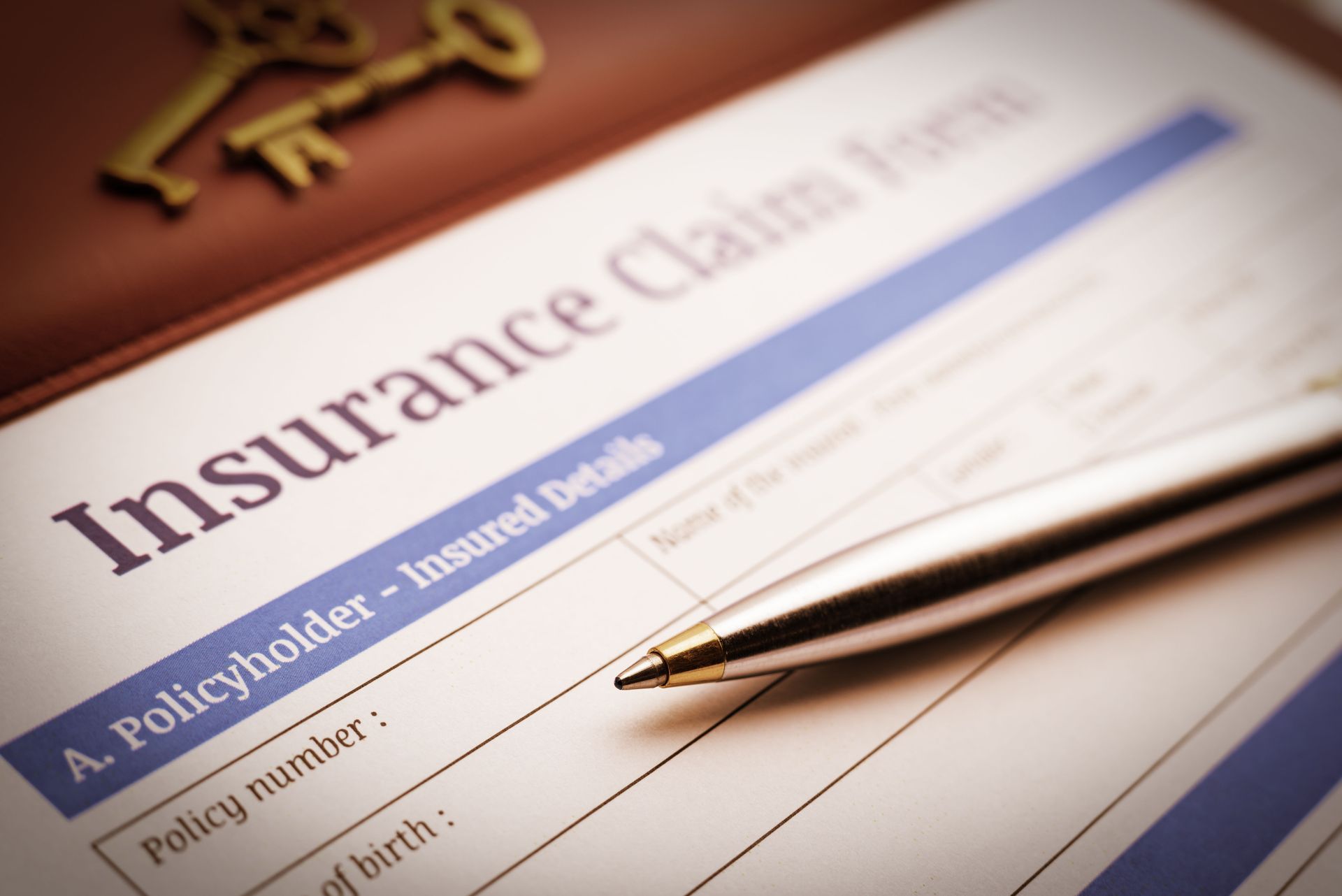 Local insurance agency team helping customers